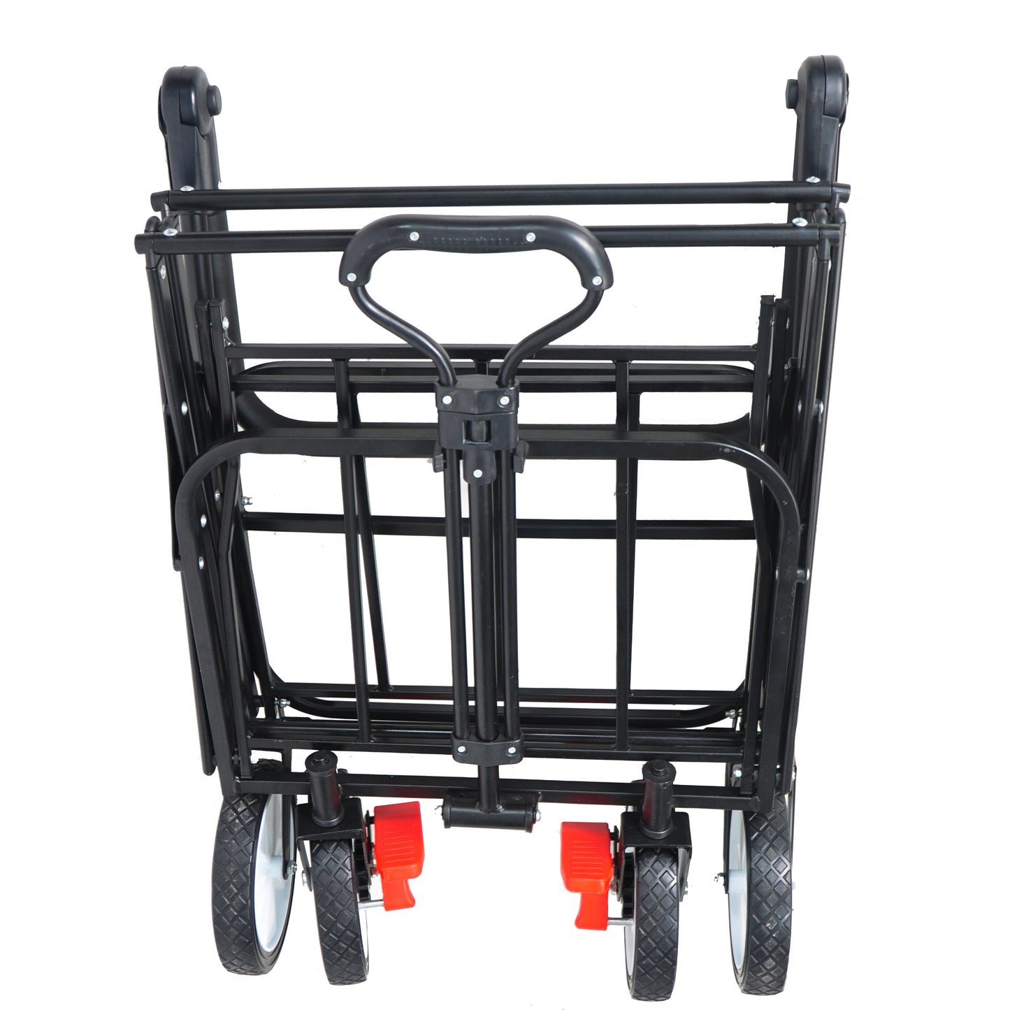 Versatile Outdoor Folding Wagon with Drink Holder