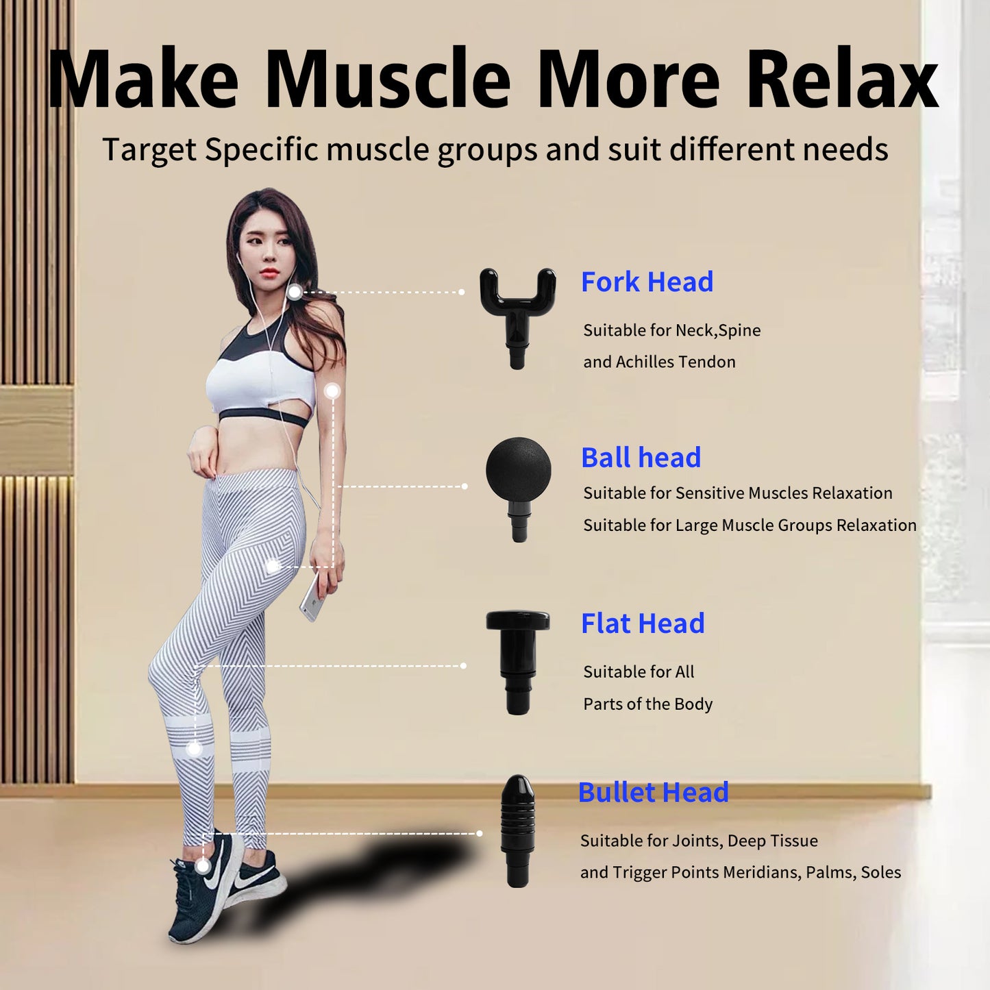 Muscle Bliss Massage Gun with Carry Bag