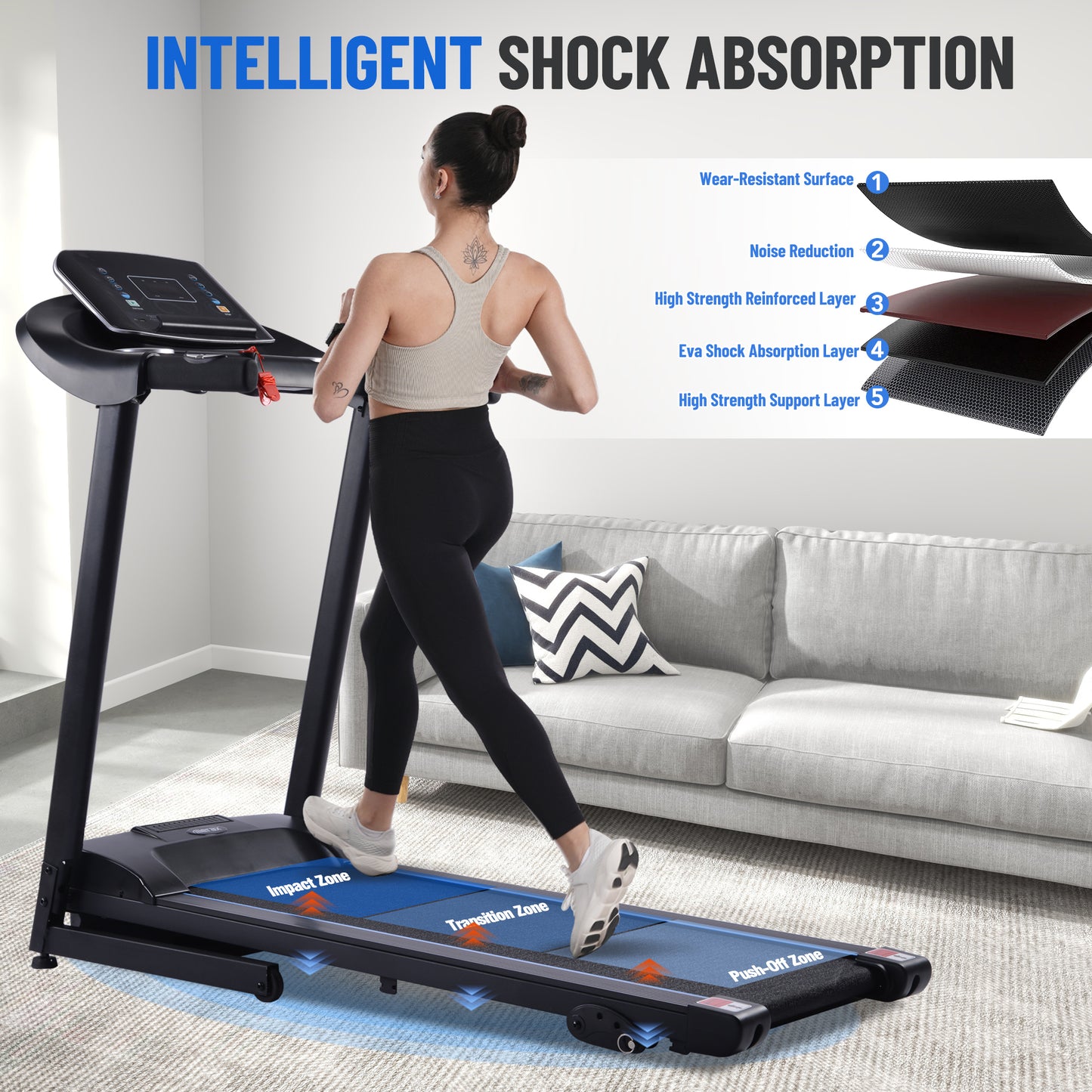 PowerFit Treadmill with Speakers