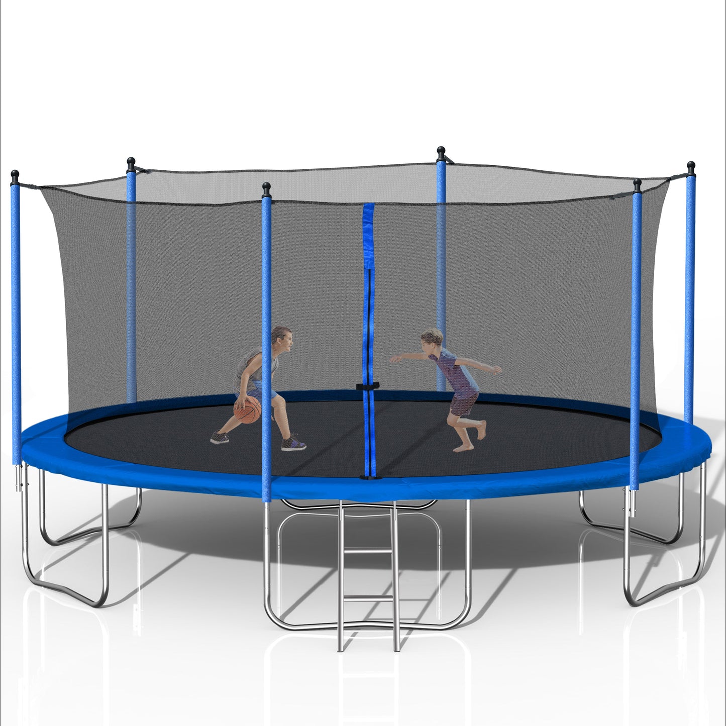 SkyBounce Trampoline with Safety Net & Ladder