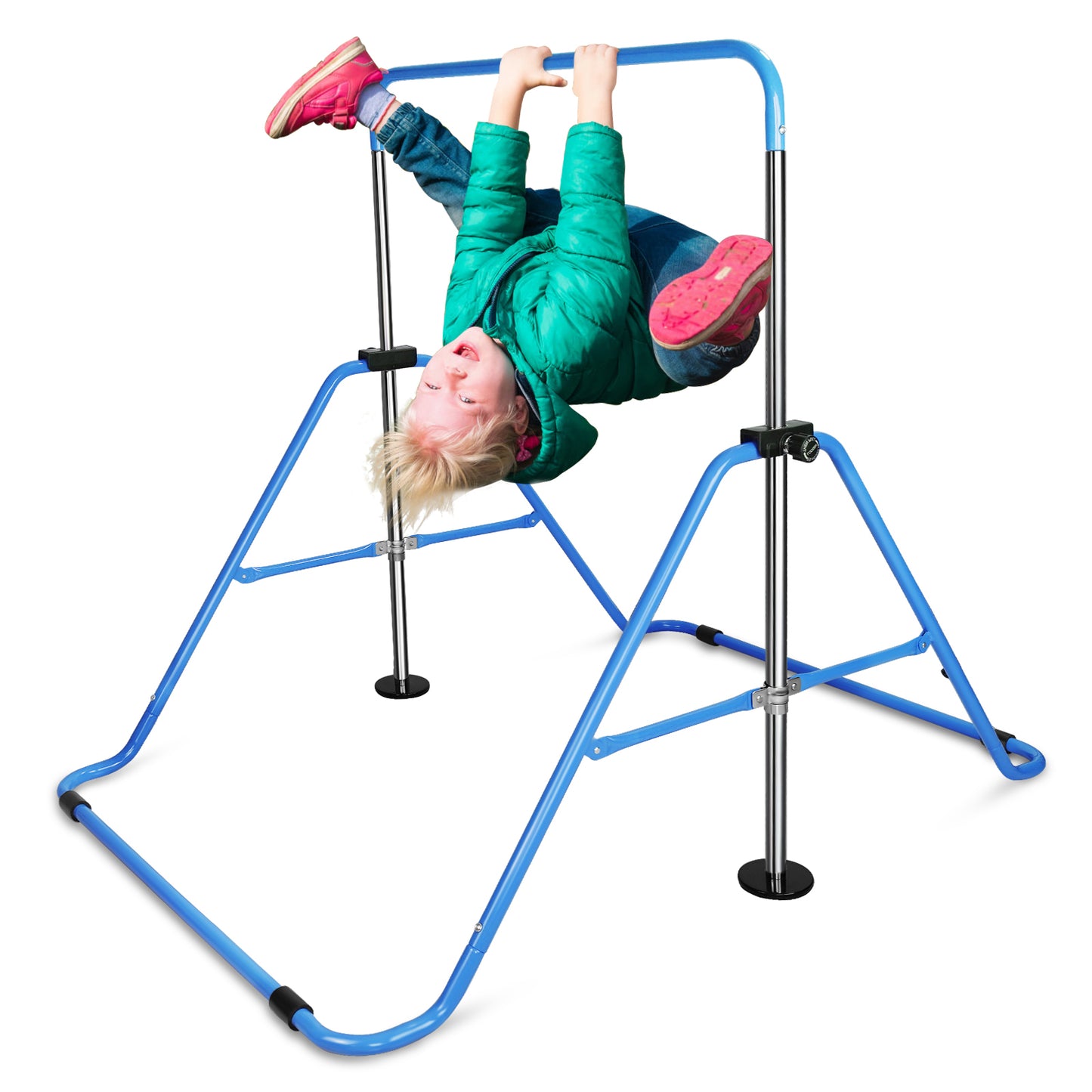 Kids' Adjustable Gym Bar with Bear Rings