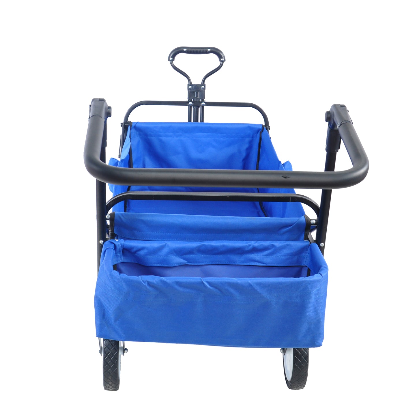 Versatile Outdoor Folding Wagon with Drink Holder