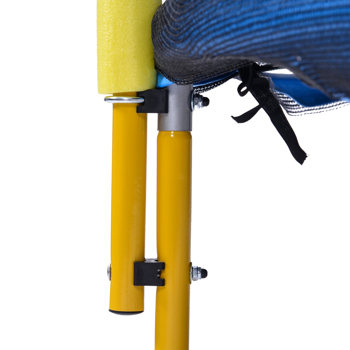 Bounce & Play Mini Trampoline for Kids with Enclosure and Basketball Fun