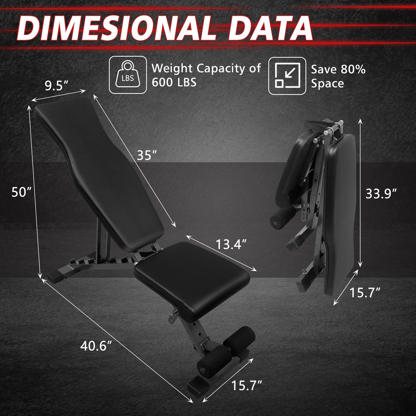Versatile Foldable Weight Bench for Total Body Fitness