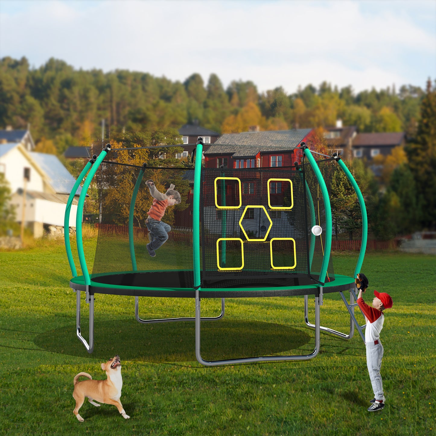 FunBound Trampoline Adventure - Safe Outdoor Bouncing for Kids!
