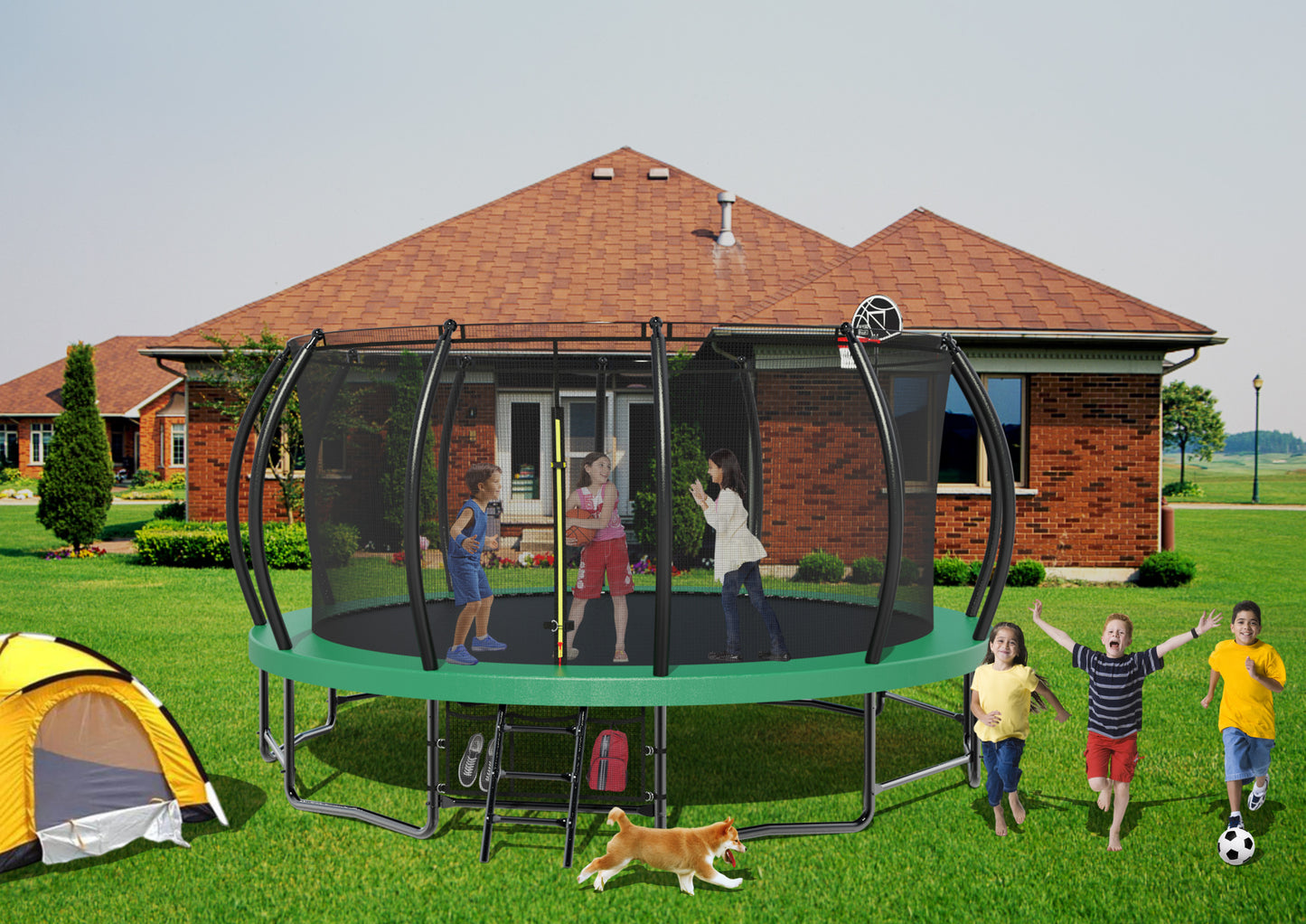 Jump & Dunk Trampoline Fun
