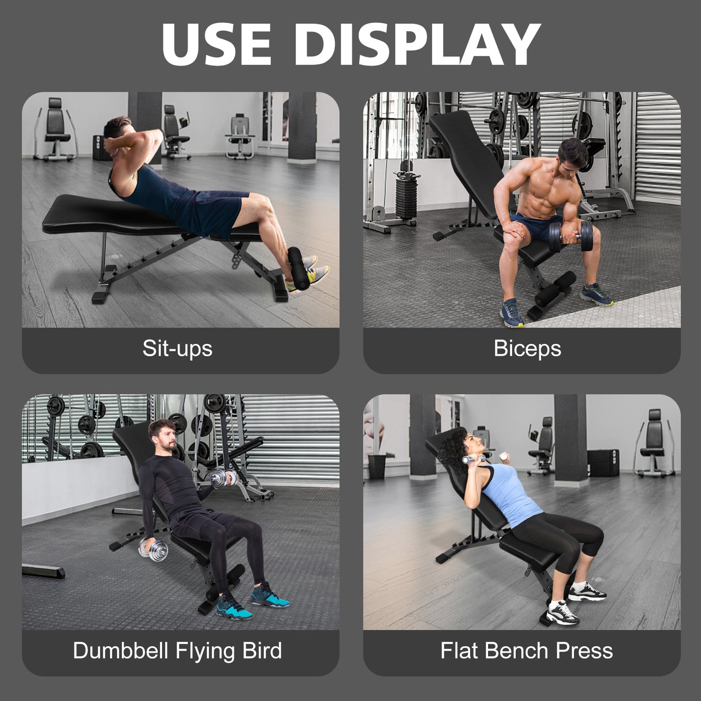 Versatile Foldable Weight Bench for Total Body Fitness