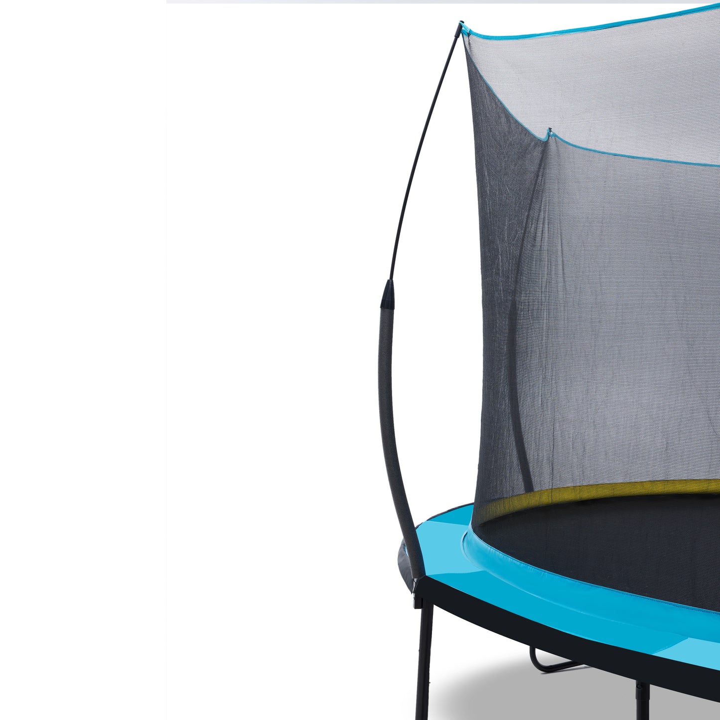 Pumpkin-Blue Fun Trampoline for All Ages!