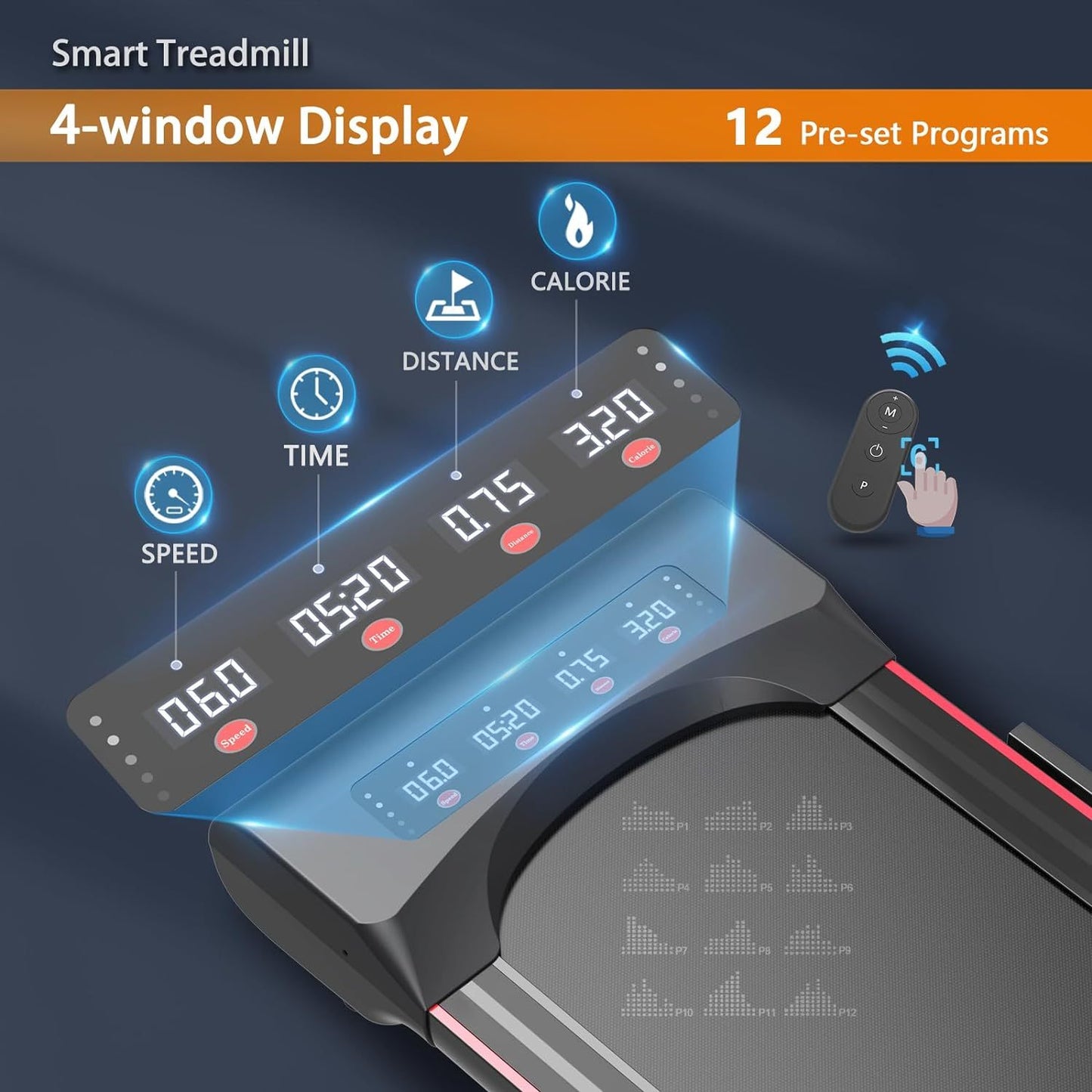 Walk and Work Treadmill with Remote Control