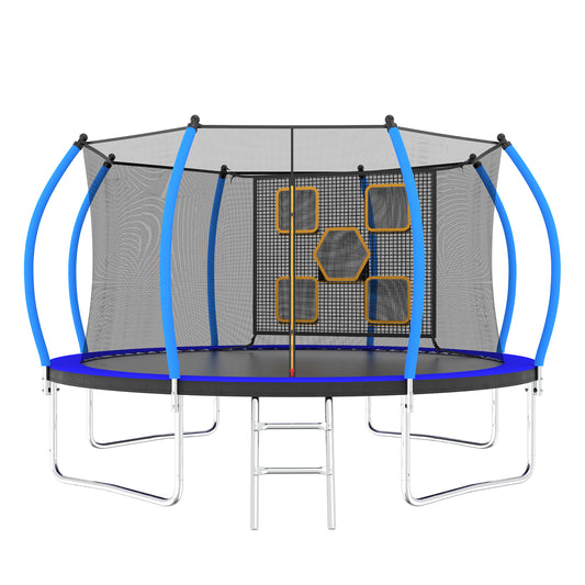 Jump & Play Trampoline with Safety Net and Ladder