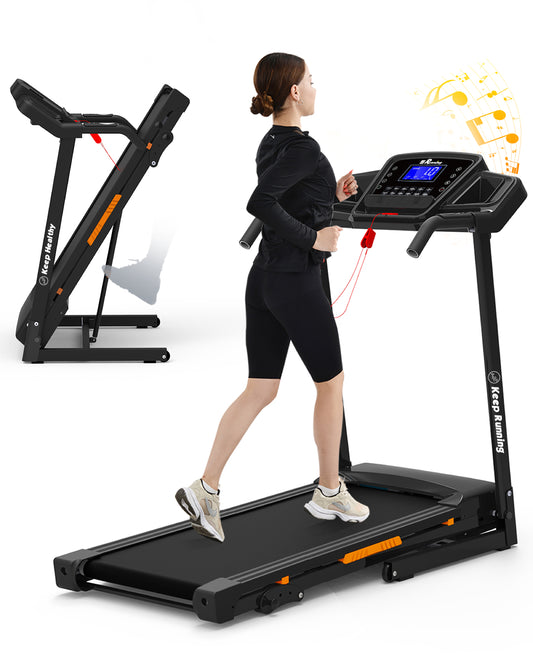 HomeFit Foldable Treadmill: Compact, Smart Running for Every Space!