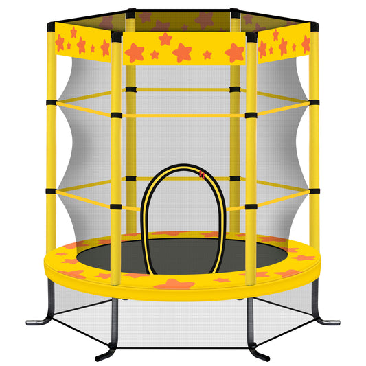 Bouncy Joy Kid's Trampoline with Safety Net - Fun for Indoor & Outdoor Play!