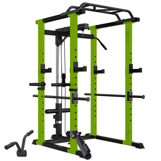 PowerFlex Home Gym: Ultimate Adjustable Pull-Up & Squat Rack