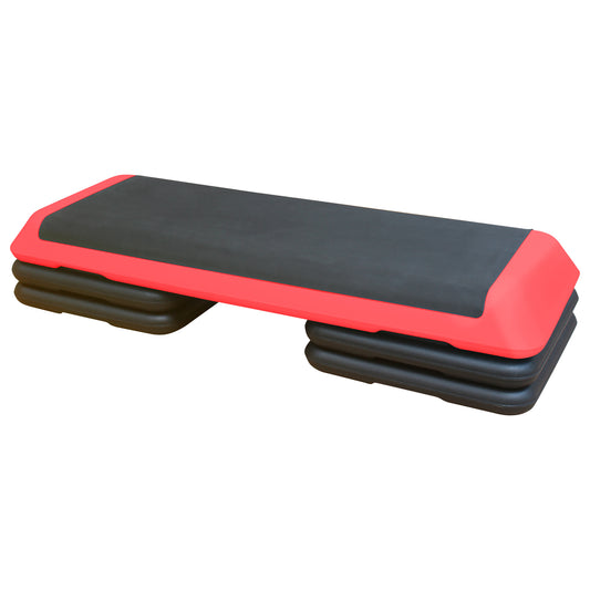 Versatile Aerobic Step Fitness Platform in Red