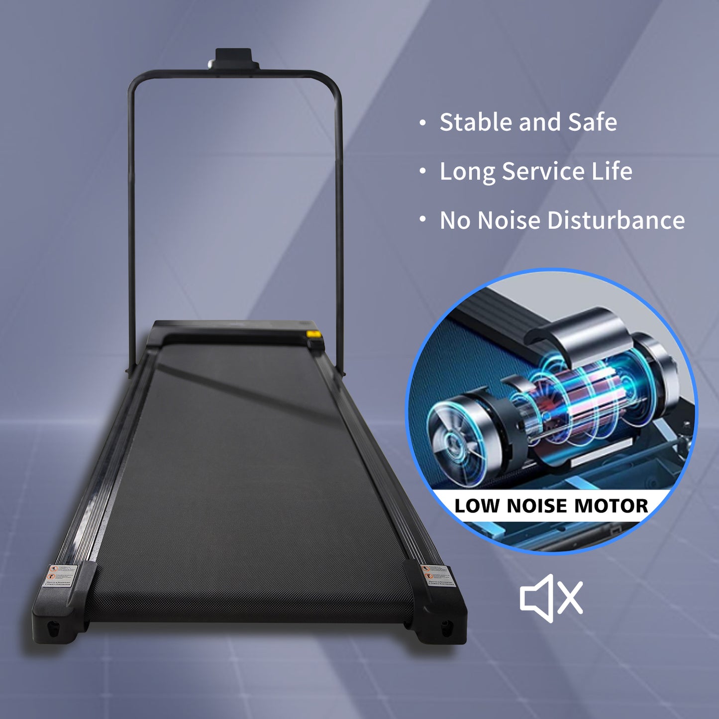 FitFlex Under Desk Treadmill - Compact & Portable Walking Machine for Home or Office