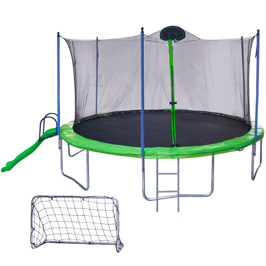 Jump & Slide Mega Trampoline Adventure