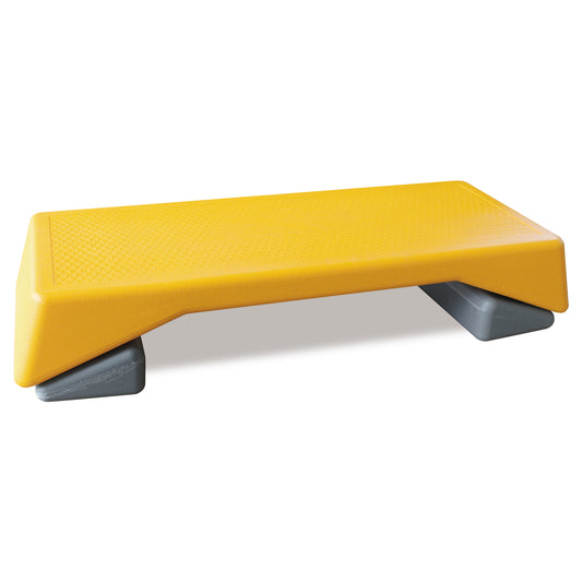 Adjustable Aerobic Stepper - Bright Yellow Fitness Platform