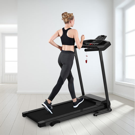 FitFlex Electric Treadmill - Foldable with Manual Incline & Phone Holder