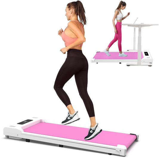 Pink Walk & Jog Treadmill - Portable Fitness for Home & Office