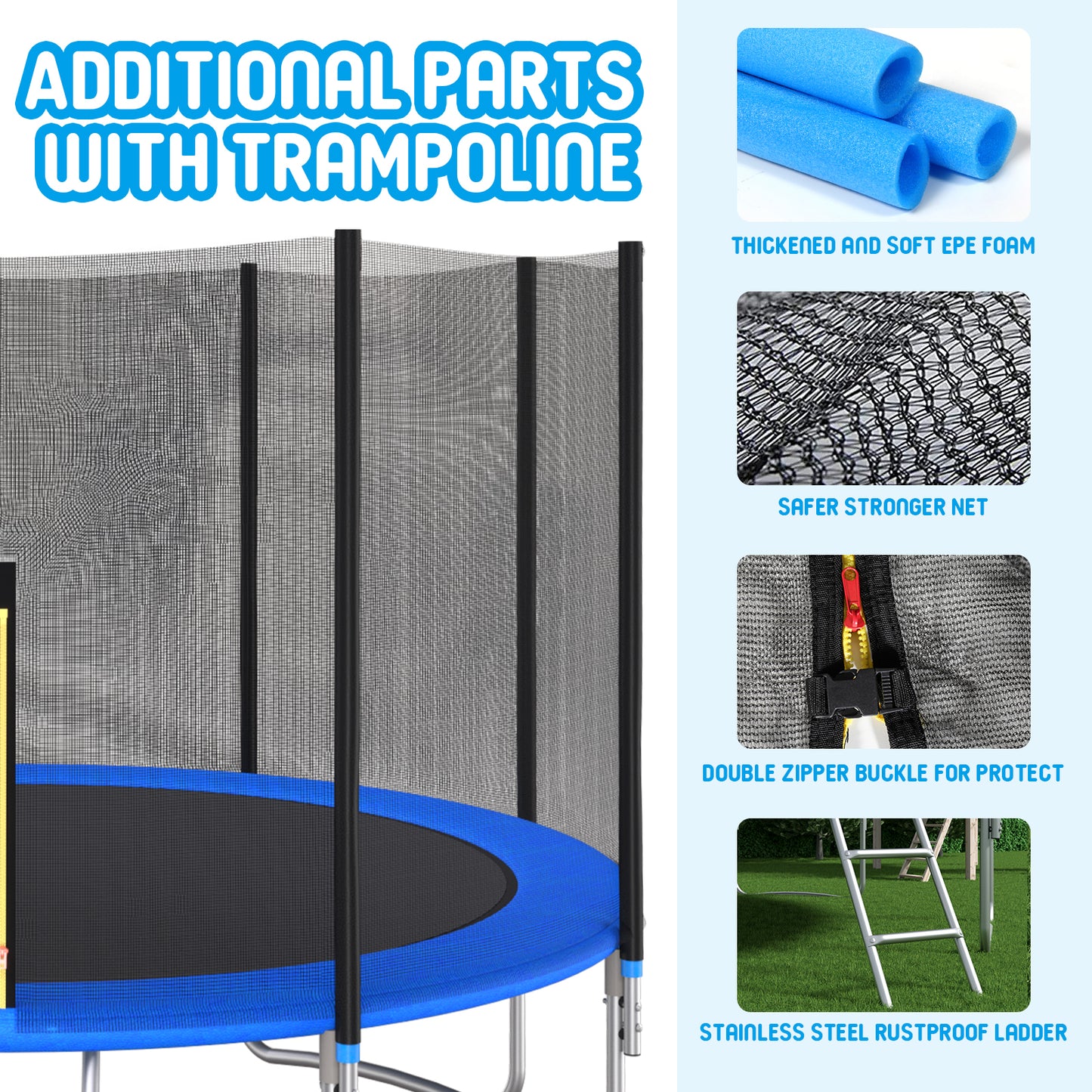 Jump & Shoot Trampoline with Safety Net