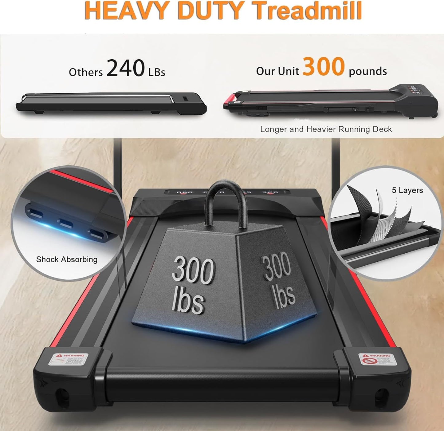 Walk and Work Treadmill with Remote Control