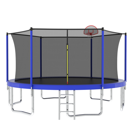 Jump & Play Trampoline with Safety Net for Kids