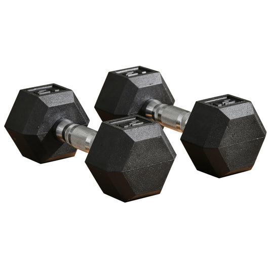 Soozier Rubber Hex Dumbbell Set – Grip, Lift, and Sweat!