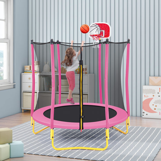 Jump n' Play Mini Trampoline with Hoop