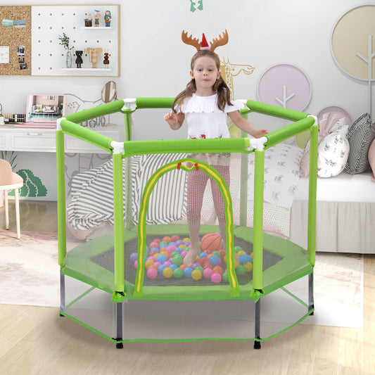 Jump & Play Toddler Trampoline with Safety Net & Balls