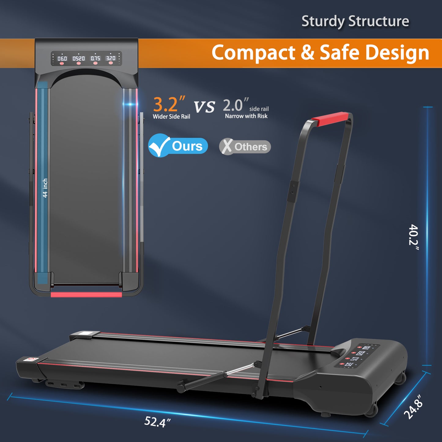 Walk and Work Treadmill with Remote Control