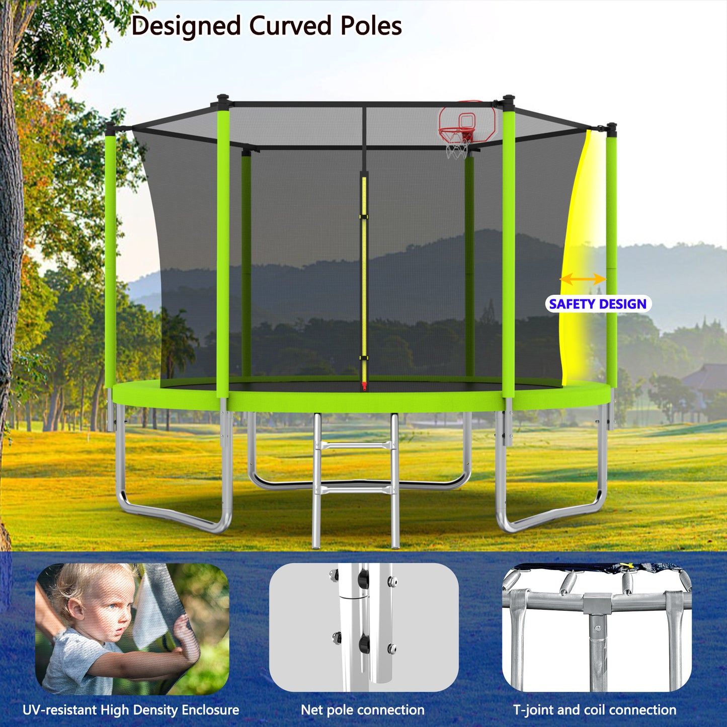 Green Joy Trampoline