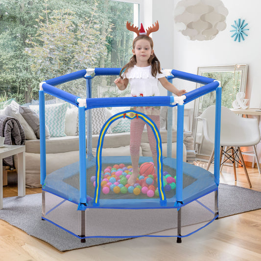 Kids’ Joy Jump Trampoline with Safety Net and Balls