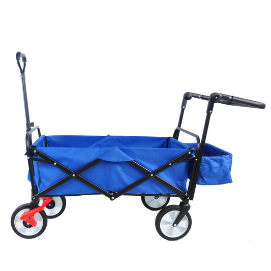 Versatile Outdoor Folding Wagon with Drink Holder