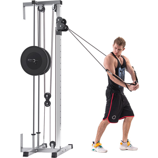 Silver Home Gym Lat Pulldown Machine